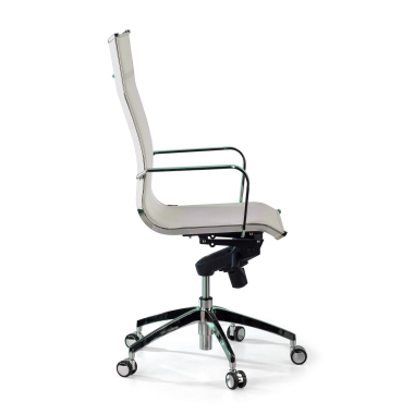 cadeira de escritorio branco estrutura cromada red malha mesh bracos fixos 10