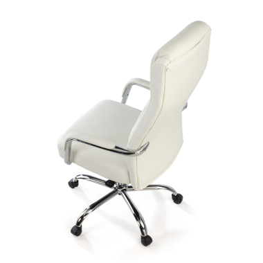 poltrona de escritorio branco deluxe pele sintetica bracos estofados 8