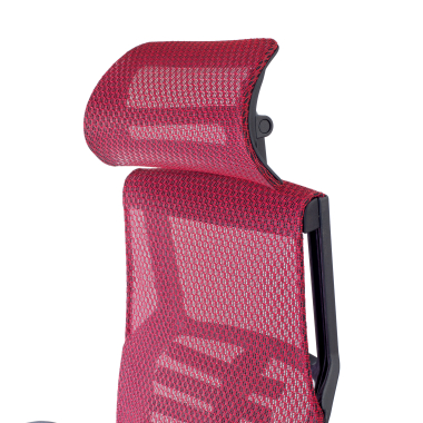 cadeira ergonomica vermelho estrutura negra malha mesh bracos regulaveis 5d apoio lombar apoio de cabeca 10