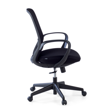 cadeira giratoria preto whisper malha mesh bracos fixos 5