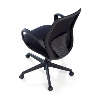 cadeira giratoria preto whisper malha mesh bracos fixos 9