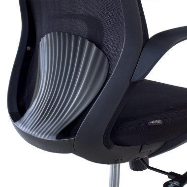 cadeira giratoria preto whisper malha mesh bracos fixos 6