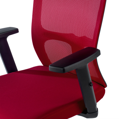 cadeira giratoria vermelho pivot malha mesh bracos regulaveis 1d 9