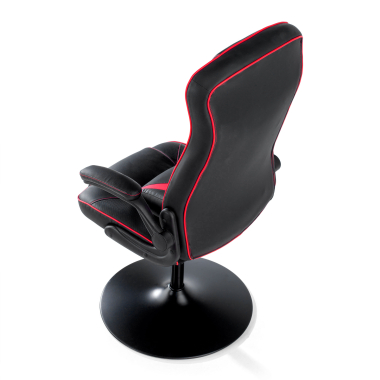 cadeira gaming vermelho pele sintetica bracos rebativeis 8