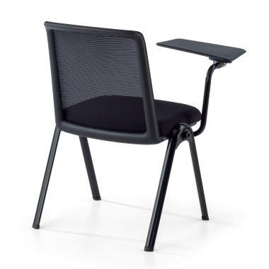 cadeira com palmatoria preto atril de escritorio malha mesh sem bracos 11