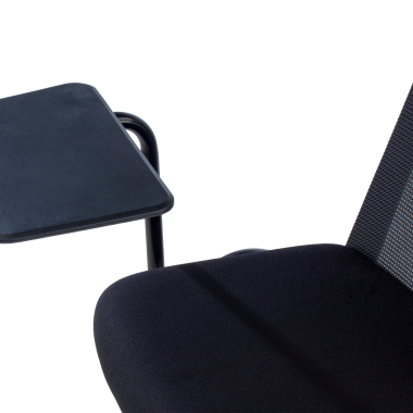 cadeira com palmatoria preto atril de escritorio malha mesh sem bracos 9