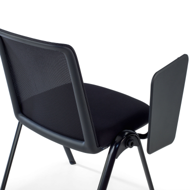 cadeira com palmatoria preto atril de escritorio malha mesh sem bracos 8