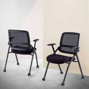 cadeira com palmatoria preto cadeira com rodizios malha mesh bracos moveis 8