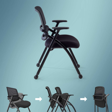 cadeira com palmatoria preto cadeira com rodizios malha mesh bracos moveis 7