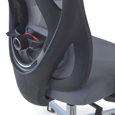 cadeira ergonomica cinza matrix malha mesh bracos moveis apoio lombar apoio de cabeca 5