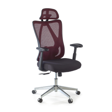 cadeira ergonomica vermelho matrix malha mesh bracos moveis apoio lombar apoio de cabeca 1