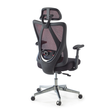 cadeira ergonomica vermelho matrix malha mesh bracos moveis apoio lombar apoio de cabeca 9