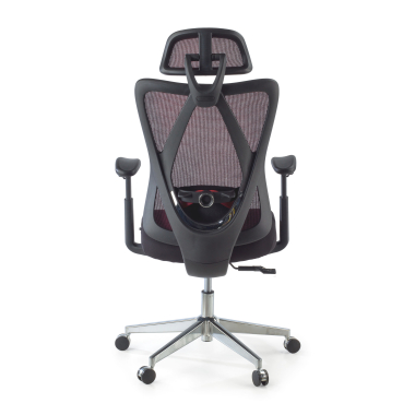 cadeira ergonomica vermelho matrix malha mesh bracos moveis apoio lombar apoio de cabeca 6