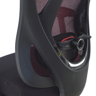 cadeira ergonomica vermelho matrix malha mesh bracos moveis apoio lombar apoio de cabeca 5