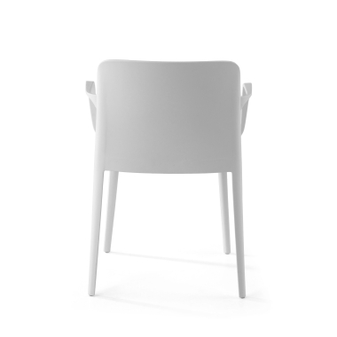 cadeira sala de espera branco loop plastico bracos fixos 8