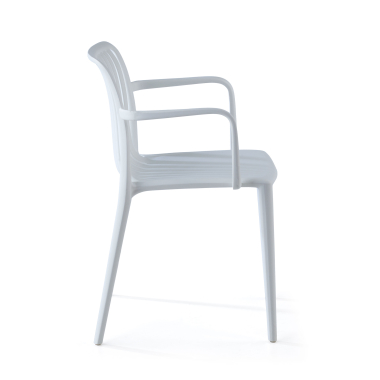 cadeira sala de espera branco omnia plastico bracos fixos 3