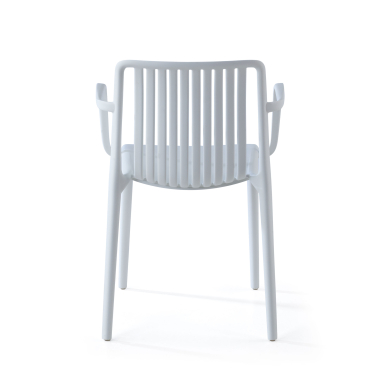 cadeira sala de espera branco omnia plastico bracos fixos 5