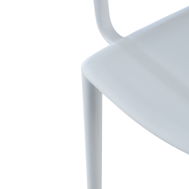 cadeira sala de espera branco omnia plastico bracos fixos 8