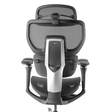 cadeira ergonomica preto erghos x4 pro malha mesh bracos regulaveis 6d apoio lombar duplo apoio de cabeca apoio de pes extensivel 9