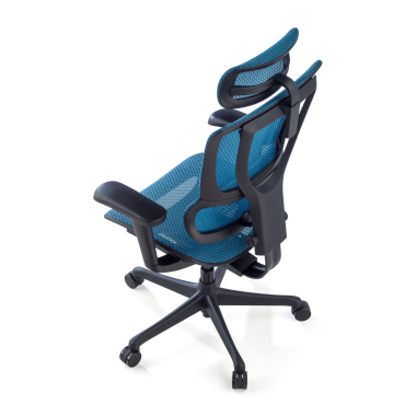 cadeira ergonomica azul cadeira de escritorio malha mesh bracos regulaveis 3d apoio lombar apoio de cabeca 9