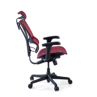 cadeira ergonomica vermelho cadeira de escritorio malha mesh bracos regulaveis 3d apoio lombar apoio de cabeca 6