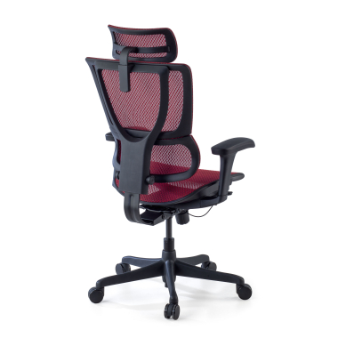cadeira ergonomica vermelho cadeira de escritorio malha mesh bracos regulaveis 3d apoio lombar apoio de cabeca 8