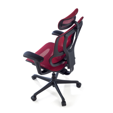 cadeira ergonomica vermelho cadeira de escritorio malha mesh bracos regulaveis 3d apoio lombar apoio de cabeca 9