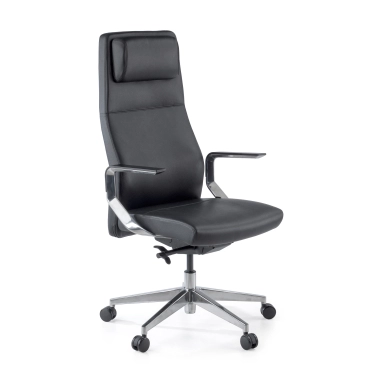 Cadeira executiva Weimar, couro natural