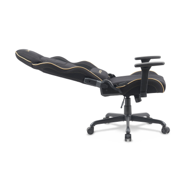 cadeira gaming preto breeze tecido bracos moveis almofada de apoio de cabeca apoio de cabeca 5