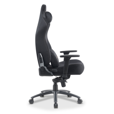 cadeira gaming preto forge tecido bracos regulaveis 3d almofada lombar e cervical apoio de cabeca 9