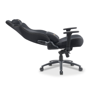 cadeira gaming preto forge tecido bracos regulaveis 3d almofada lombar e cervical apoio de cabeca 5