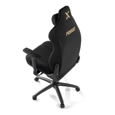 cadeira gaming preto forge tecido bracos regulaveis 3d almofada lombar e cervical apoio de cabeca 12