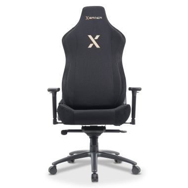 cadeira gaming preto forge tecido bracos regulaveis 3d almofada lombar e cervical apoio de cabeca 4