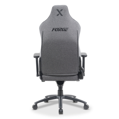 cadeira gaming cinza forge tecido bracos regulaveis 3d almofada lombar e cervical apoio de cabeca 8