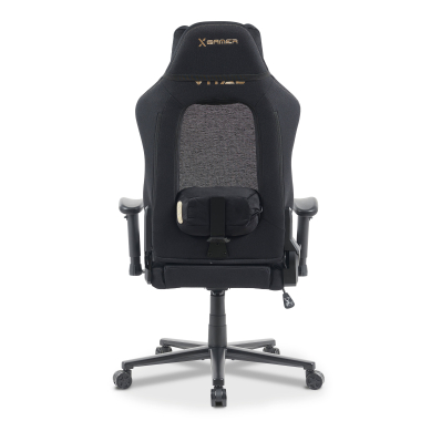 cadeira gaming preto vital tecido bracos moveis almofada de apoio de cabeca apoio de cabeca 9