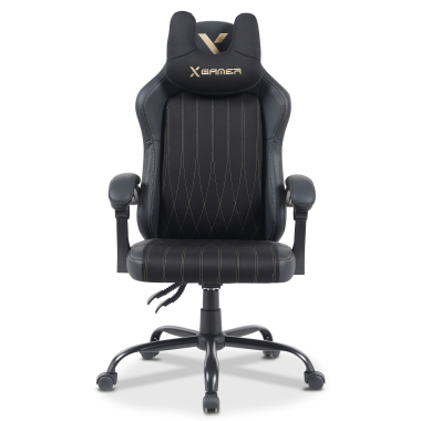 cadeira gaming preto titan pele sintetica bracos rebativeis almofada de apoio de cabeca apoio de cabeca 3