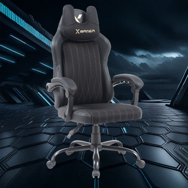 cadeira gaming preto titan pele sintetica bracos rebativeis almofada de apoio de cabeca apoio de cabeca 10