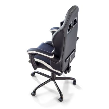 cadeira gaming branco preto mist pele sintetica bracos rebativeis almofada de apoio de cabeca apoio de cabeca 10