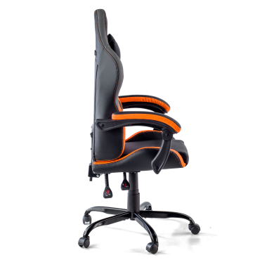 cadeira gaming laranja mist pele sintetica bracos rebativeis almofada de apoio de cabeca apoio de cabeca 9