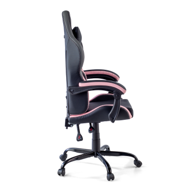 cadeira gaming rosa mist pele sintetica bracos rebativeis almofada de apoio de cabeca apoio de cabeca 10