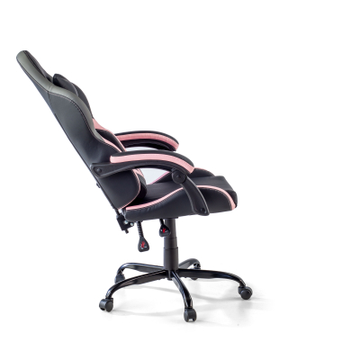 cadeira gaming rosa mist pele sintetica bracos rebativeis almofada de apoio de cabeca apoio de cabeca 5