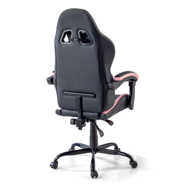 cadeira gaming rosa mist pele sintetica bracos rebativeis almofada de apoio de cabeca apoio de cabeca 11