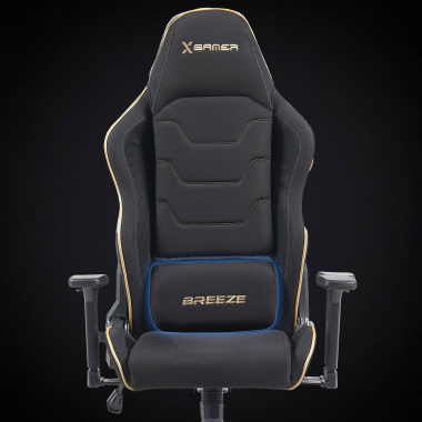 cadeira gaming preto breeze tecido bracos moveis almofada de apoio de cabeca apoio de cabeca 7