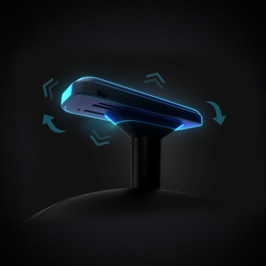 cadeira gaming preto forge tecido bracos regulaveis 3d almofada lombar e cervical apoio de cabeca 14