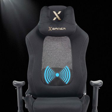 cadeira gaming preto vital tecido bracos moveis almofada de apoio de cabeca apoio de cabeca 8