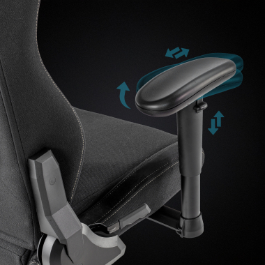 cadeira gaming preto vital tecido bracos moveis almofada de apoio de cabeca apoio de cabeca 10