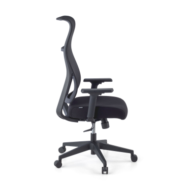 cadeira ergonomica preto stay malha mesh bracos moveis 5
