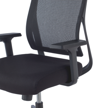 cadeira ergonomica preto stay malha mesh bracos moveis 4