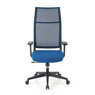 cadeira ergonomica azul stay malha mesh bracos moveis 4
