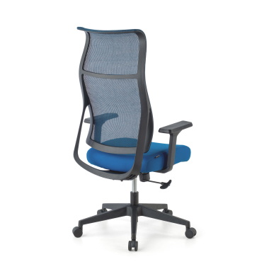cadeira ergonomica azul stay malha mesh bracos moveis 6